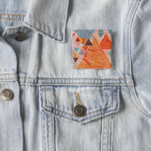 Modern triangle design – artistic geometry button