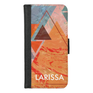 Modern triangle design – artistic geometry iPhone 8/7 wallet case