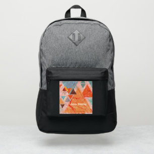 Modern triangle design – artistic geometry  port authority® backpack