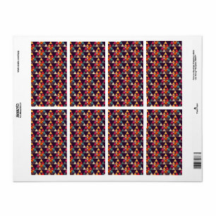 Modern Triangle Quilts Label