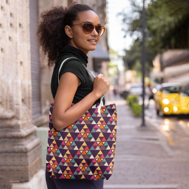 Modern Triangle Quilts Tote Bag (Creator Uploaded)