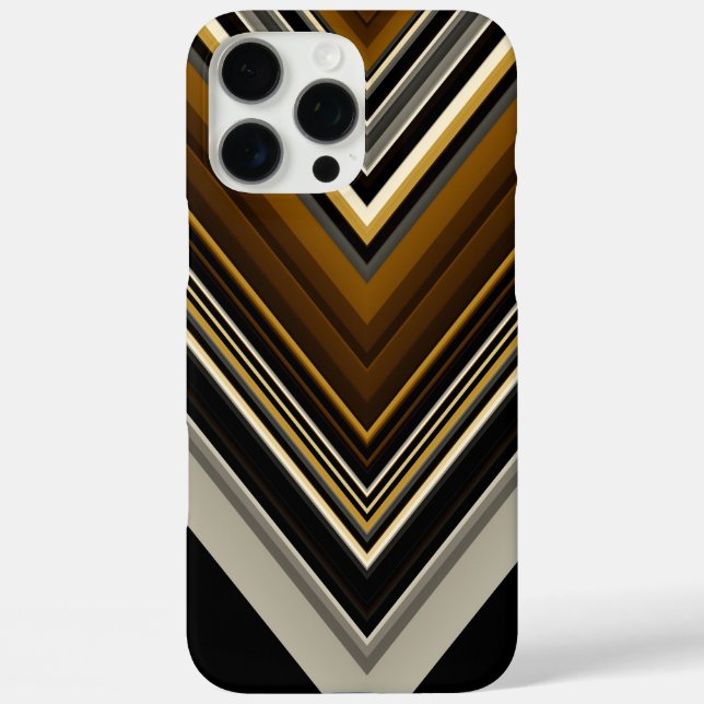 Modern triangles abstract and custom initials Case-Mate iPhone case (Back)