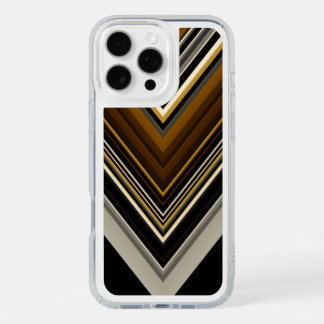 Modern triangles abstract and custom initials iPhone 16 pro max case