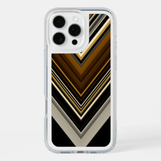 Modern triangles abstract and custom initials iPhone 16 pro max case