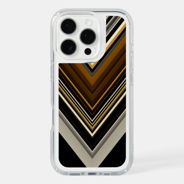 Modern triangles abstract and custom initials speck iPhone case (Front)
