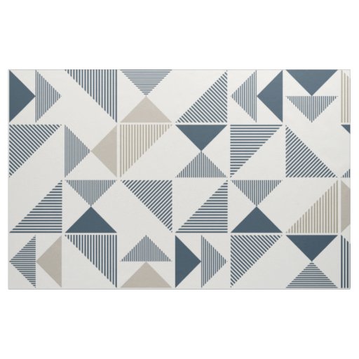 modern triangles print fabric