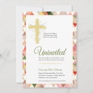 Modern Triangles Women's Bible Study Invitation