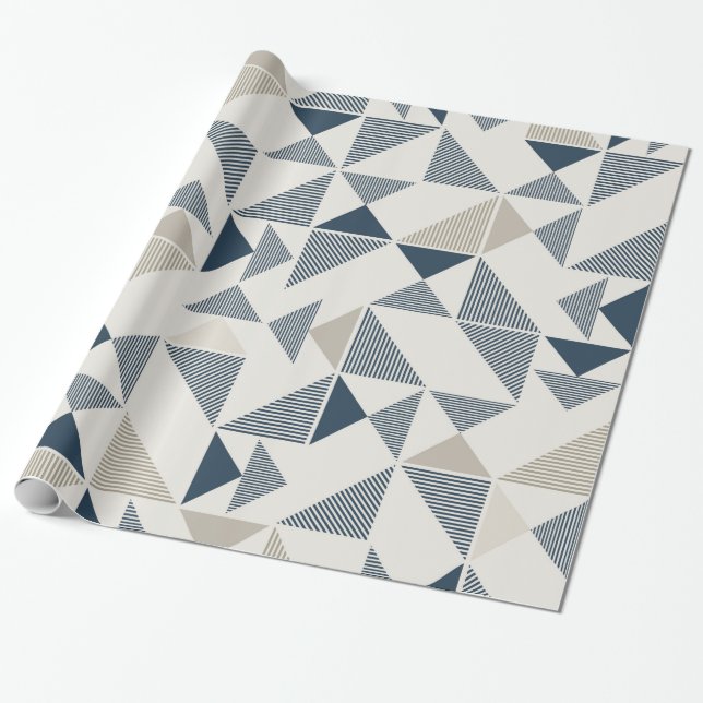 modern triangles wrapping paper (Unrolled)