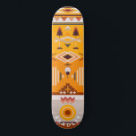 Modern Tribal Abstract Custom Personalized Name Skateboard<br><div class="desc">Modern Tribal Abstract Custom Personalized Name Skateboard features your personalized name in modern typography on an abstract orange and brown tribal pattern. Personalize by editing the text in the text box provided. Give a custom made gift, personalized skateboard to your favorite skateboarder for Christmas, birthday or your BFF. Designed by...</div>