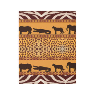Modern Tribal African Cheetah Pattern Animal Print