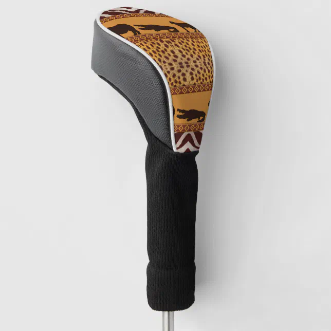 Modern Tribal African Cheetah Pattern Animal Print Golf Head Cover Zazzle