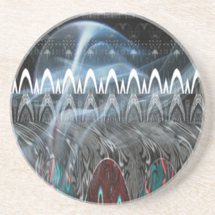 Modern Tribal Edgy design. Drink Coaster