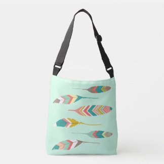 Modern Tribal Feathers Tote Bag