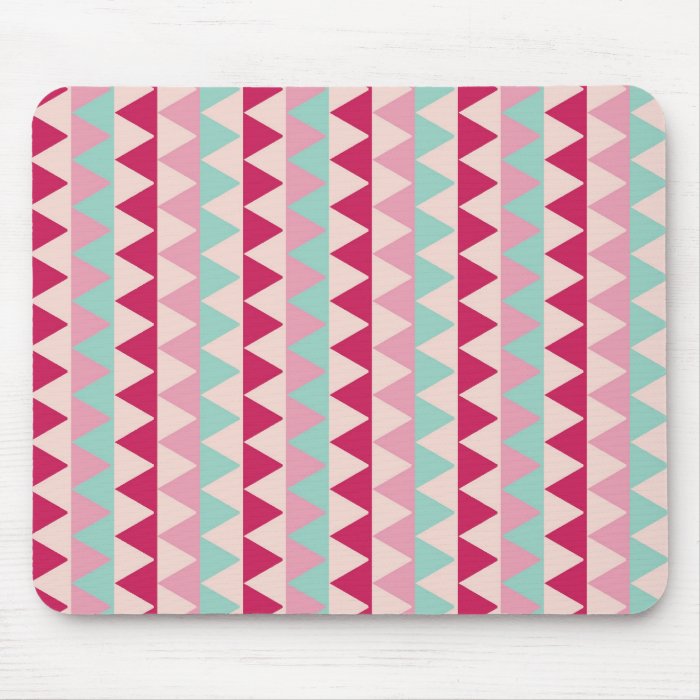 Modern tribal geometric pattern stripes chic print mouse pads