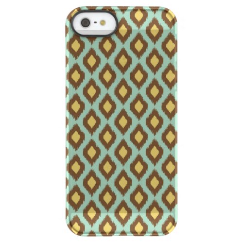 Modern tribal ikat blue yellow modern permafrost iPhone SE55s case