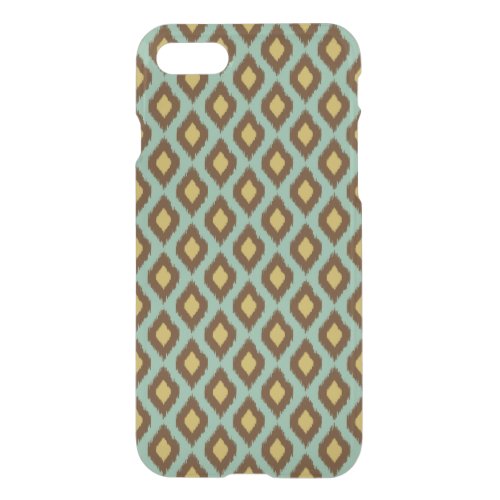 Modern tribal ikat blue yellow modern iPhone SE87 case