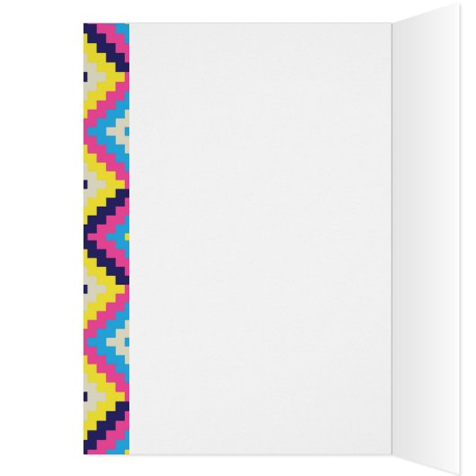 Modern Tribal Pixellated Diamonds (Inside (Left))