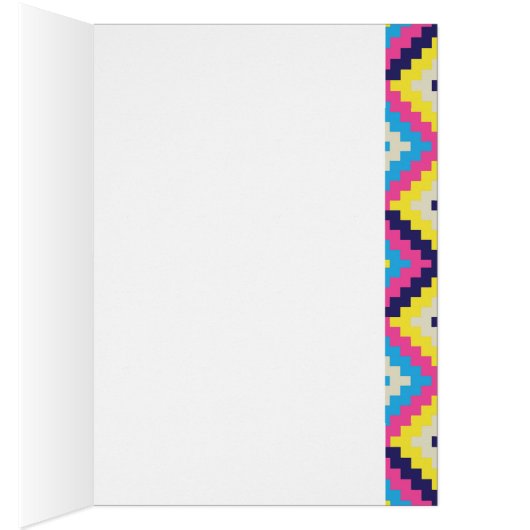 Modern Tribal Pixellated Diamonds (Inside (Right))