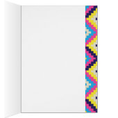Modern Tribal Pixellated Diamonds Cards (Inside (Right))
