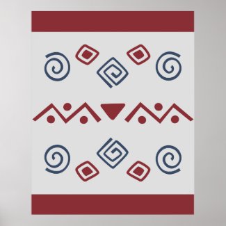 Modern Tribal Print Wall Decor