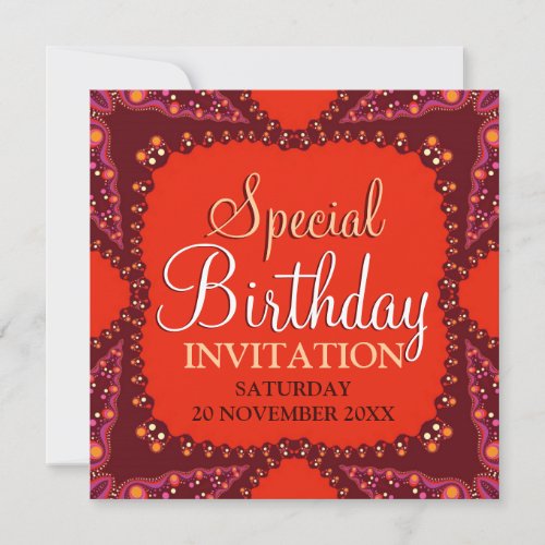 Modern Tribal Special Birthday Party Invitations