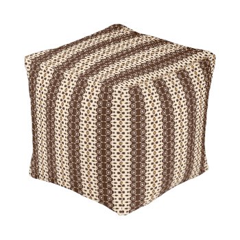 Modern Tribal With Earth Tones Pouf by kitandkaboodle at Zazzle