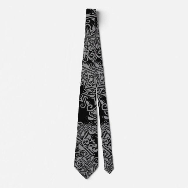 Modern Tribalism Elegance Print Neck Tie (Front)