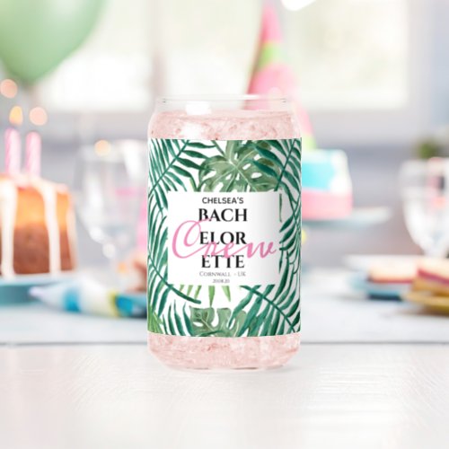  Modern Tropical Bachelorette Weekend Party Can Glass