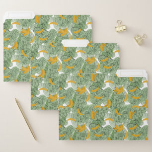 Modern Tropical Banana Greenery Pattern File Folder
