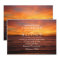 Modern Tropical Beach Sand Sunset Sea Wedding Card