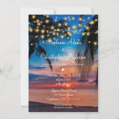 Modern Tropical Beach Summer Wedding Invitation (Front)