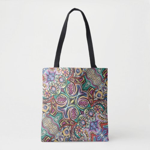 Modern Tropical_Boho Chic Pattern Tote Bag