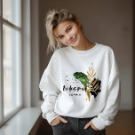 Modern tropical botanical abstract Bridesmaid Sweatshirt<br><div class="desc">Modern tropical abstract painted wedding bridesmaid favor party attire clothes sweatshirt. Part of a modern wedding collection.</div>