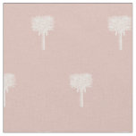 Modern Tropical Date Palm Rose Gold Fabric