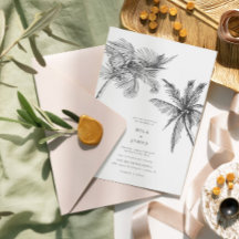  Modern Tropical Elegant Minimalist Wedding