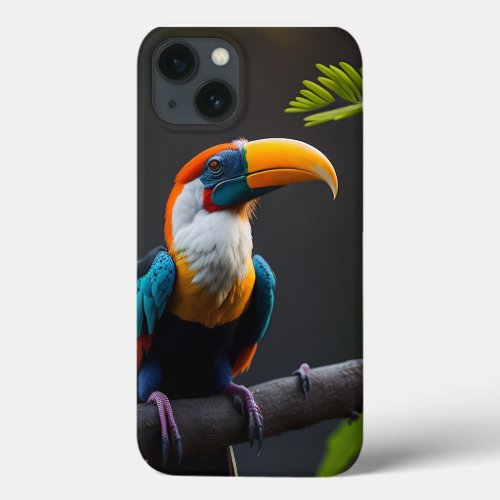 Modern Tropical Exotic Bird iPhone 13 Case