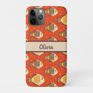 Modern Tropical Fish Pattern iPhone 11 Pro Case