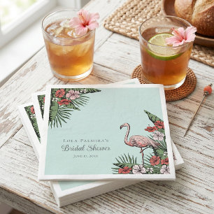 Modern Tropical Flamingo Napkins