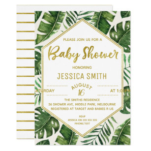 Modern Baby Shower Invitations Zazzle