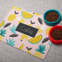 Modern Tropical Fruits Pattern Personalized Pet