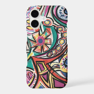 Modern Tropical-Hand Painted Abstract Art iPhone 17 Case