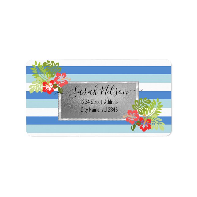 Modern Tropical, Hibiscus Label (Front)