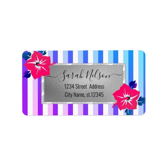 Modern Tropical, Hibiscus Label (Front)