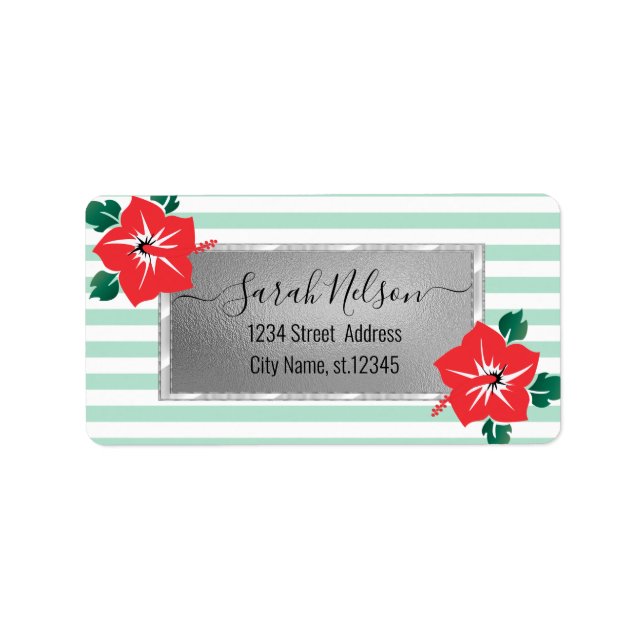 Modern Tropical, Hibiscus Label (Front)