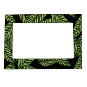 Modern Tropical Leaves Magnetic Frame