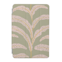 Modern Tropical Palm Leaf Pattern Sage Blush