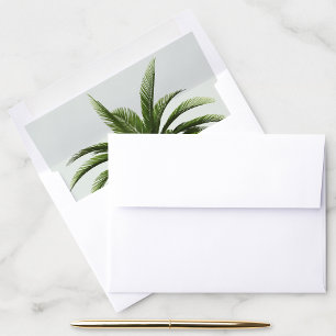 Modern Tropical Palm Tree Envelope Liner