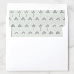 Modern Tropical Palm Tree Pattern Envelope Liner