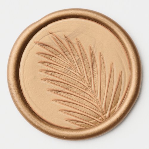 Modern Tropical Palm Wax Seal Sticker