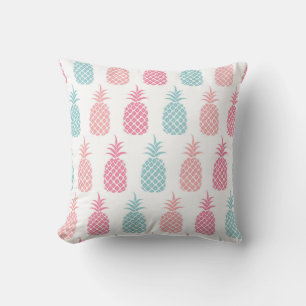 Modern Tropical Pineapple Throw Pillow